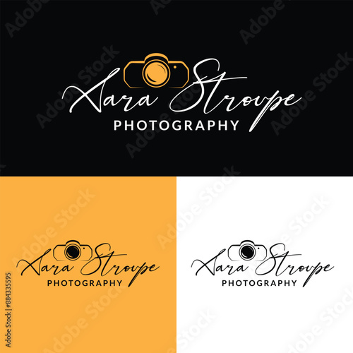 Studio Photography logo template vector