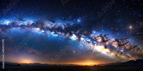 A breathtaking view of a starry night sky, stars, night, sky, astronomy, galaxy, space, universe, celestial, nature