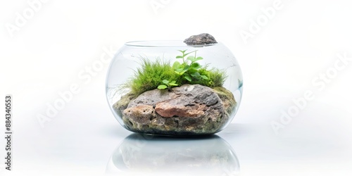 Isolated Frodo stone perfect for aquascaping aquarium, aquascaping, aquarium, Frodo stone, isolated, decorative, underwater photo