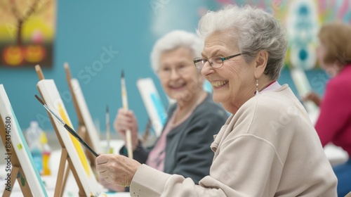 Fun Halloween Painting Class for Seniors: Spooky Artworks, Laughter, and Decorations