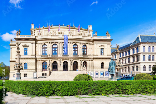 Rudolfinum neo renaissance building known as Prague Concert Hall, Jan Palach Square, Prague, Bohemia, Czech Republic