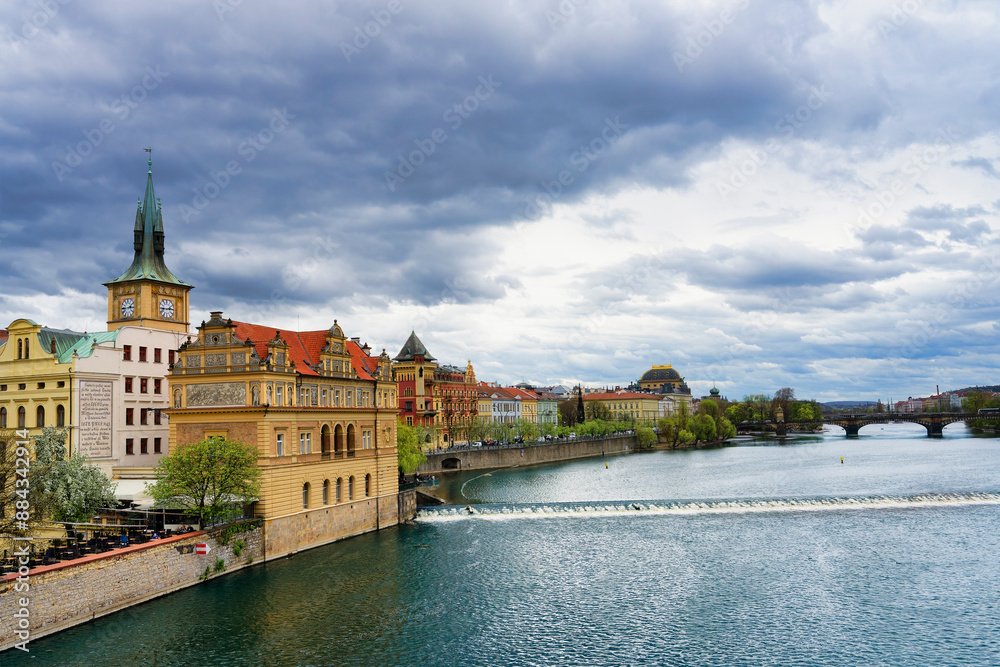 Composer Bedrich Smetana Museum along the Vitava River, Prague, Bohemia, Czech Republic Composer Bedrich Smetana Museum along the Vitava River, Prague, Bohemia, Czech Republic