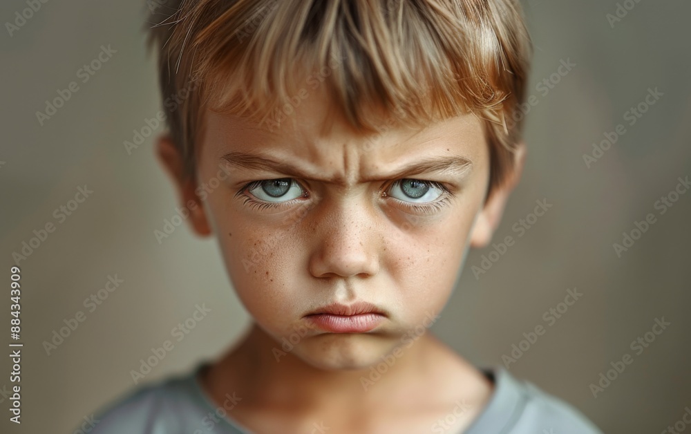 a cute angry little boy a cute angry little boy