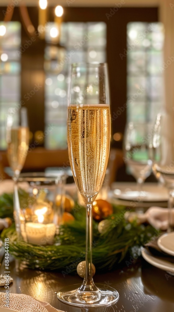 There's champagne in the glass, lots of bubble There's champagne in the glass, lots of bubble