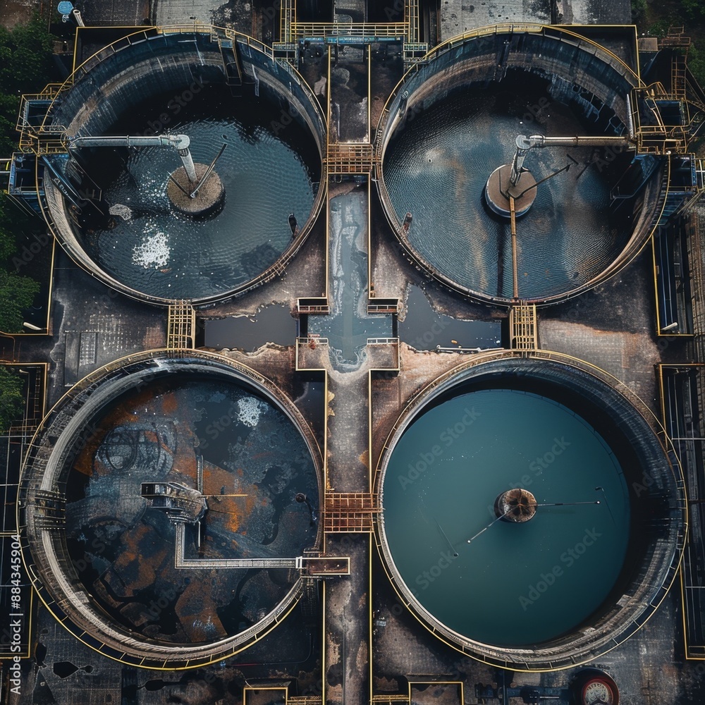 Fototapeta premium waste water tank