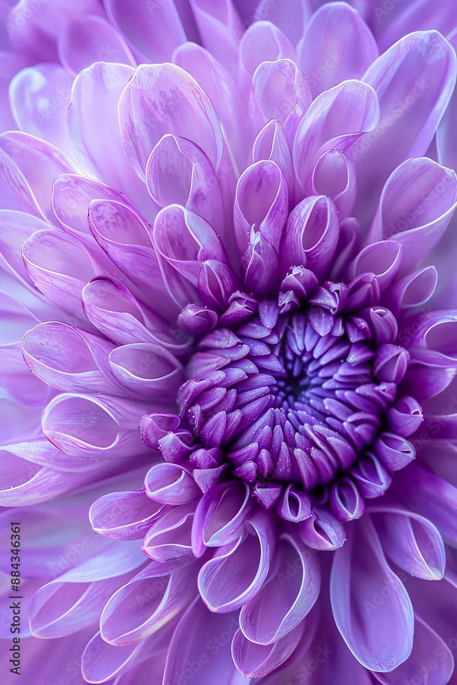 Obraz premium A purple flower in full bloom.