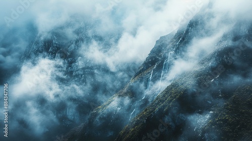 Mountains in the clouds