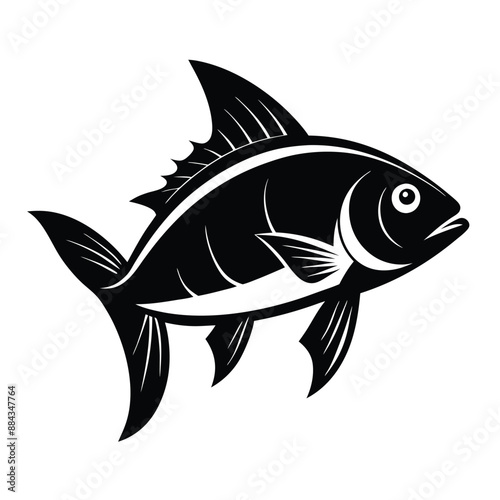 Fish  Silhouette Vector Illustration