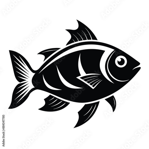 Fish  Silhouette Vector Illustration