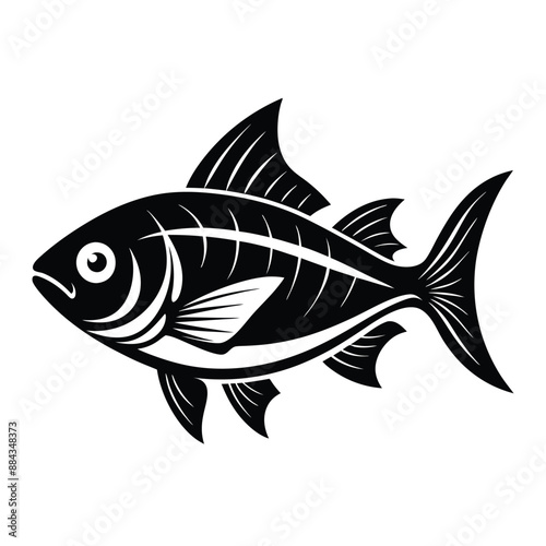 Fish  Silhouette Vector Illustration