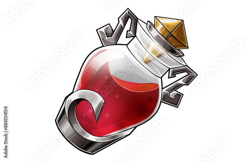 Potion Fantasy Magique Couleur - illustration