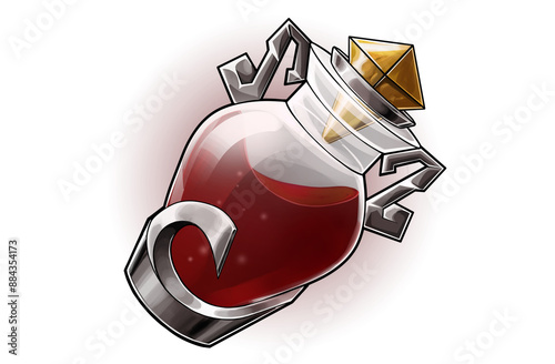 Potion Fantasy Magique Couleur - illustration