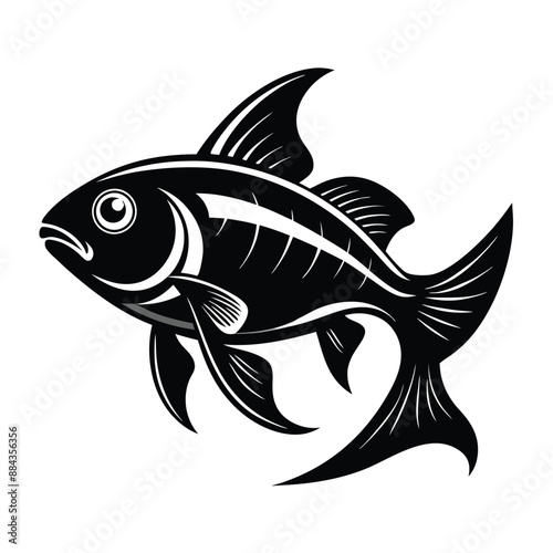Fish  Silhouette Vector Illustration