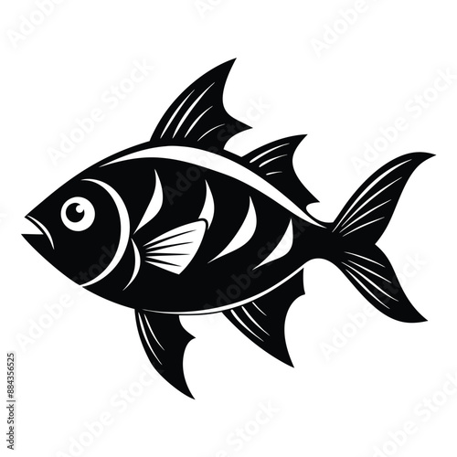 Fish  Silhouette Vector Illustration
