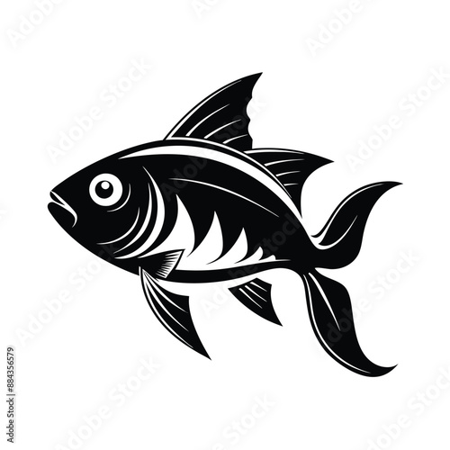 Fish  Silhouette Vector Illustration