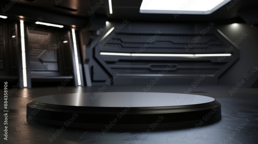 A sleek, modern podium in a high-tech conference room with LED screens. A futuristic conference setup featuring a sleek podium and digital patterns. A sleek, modern podium in a high-tech conference room with LED screens. A futuristic conference setup featuring a sleek podium and digital patterns.