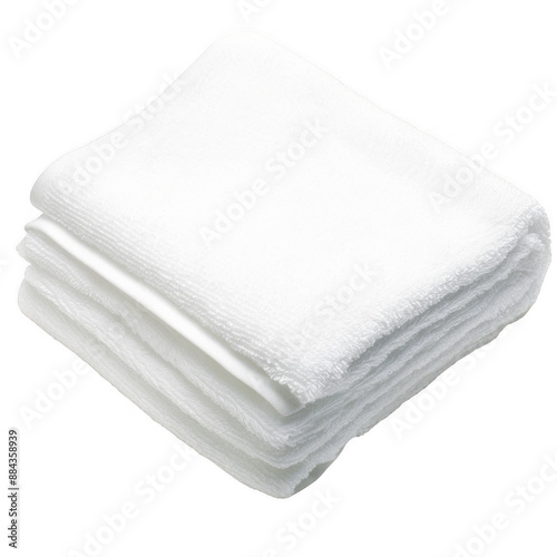 Neatly Folded White Towel