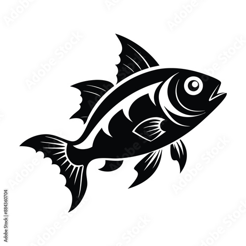 Fish  Silhouette Vector Illustration