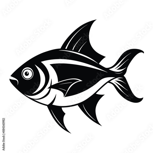 Fish  Silhouette Vector Illustration