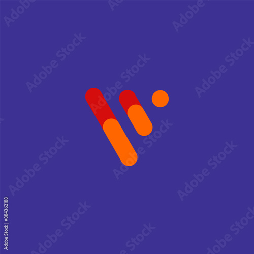 logo letter F modern geometric abstract 6