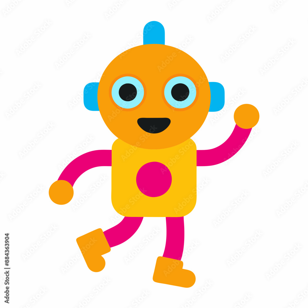 Obraz premium funny cartoon robot