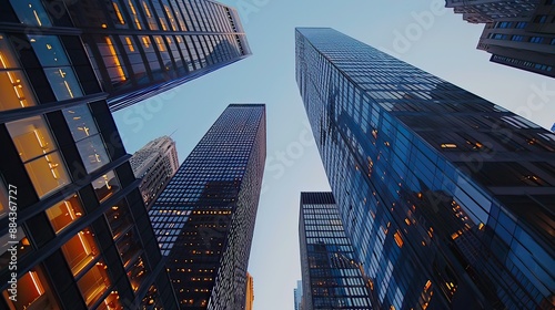 Wallpaper Mural Chicago Urban Skyscrapers USA  Torontodigital.ca