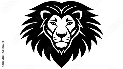 Wallpaper Mural lion silhouette icon, side view. symbol of courage, bravery and power
 Torontodigital.ca