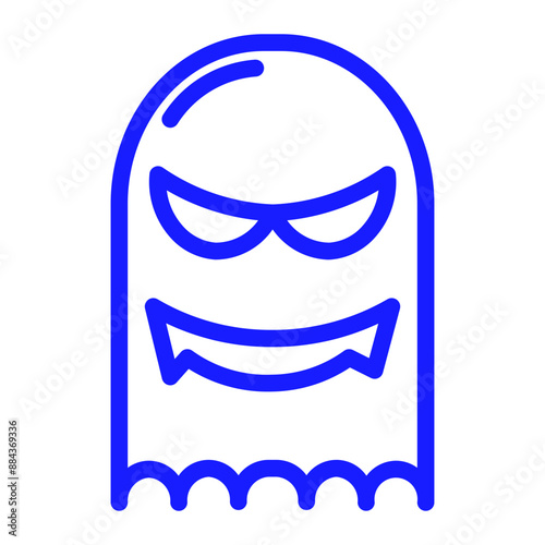 horror show genre color icon