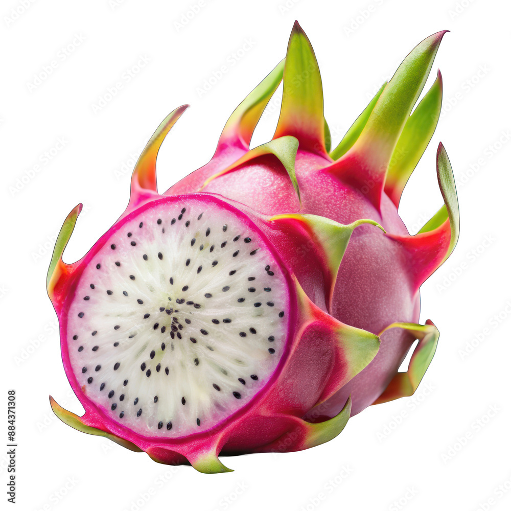 Dragon Fruit on transparent background Dragon Fruit on transparent background