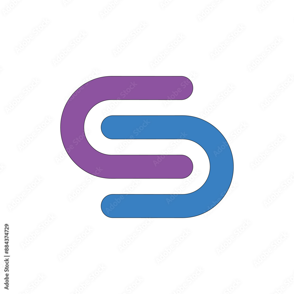Art & Illustration Letter CS logo monograph for initials template Art & Illustration Letter CS logo monograph for initials template