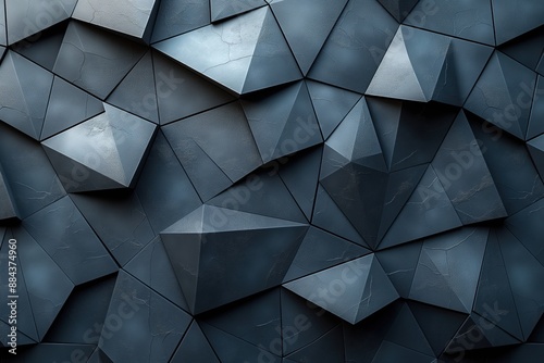 Abstract 3D Geometric Polygon Background