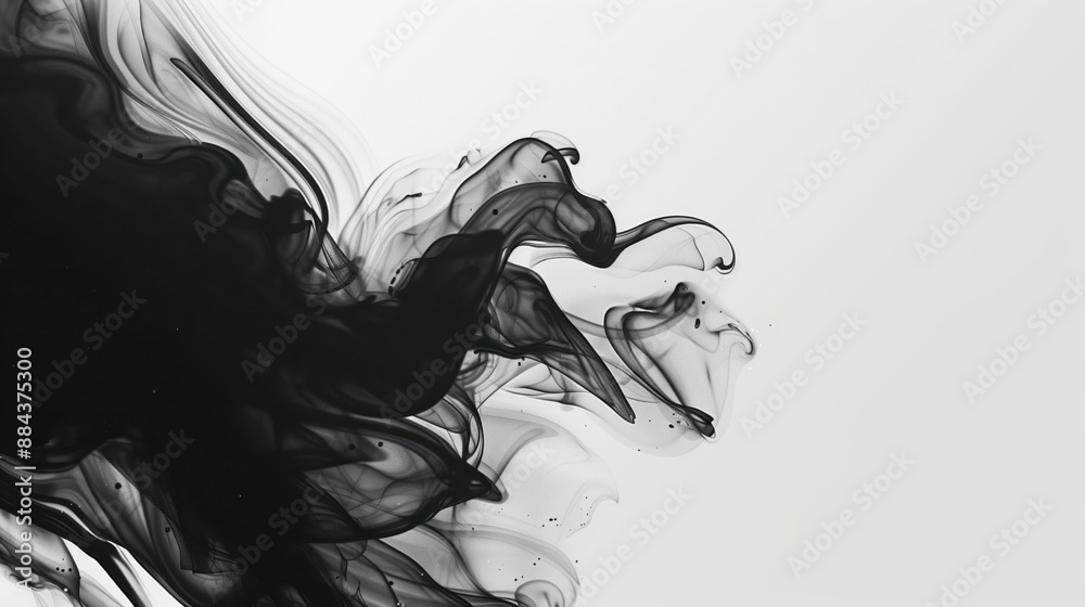 Fototapeta premium Flowing Smoke Texture Background