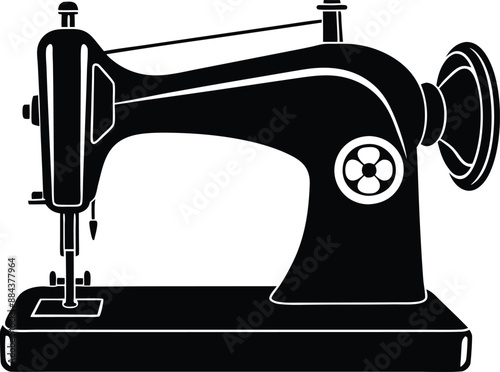 sewing machine illustration.sewing, fabric, machine, fashion, needle, craft, textile, industry, clothing,machinery, manufacture,