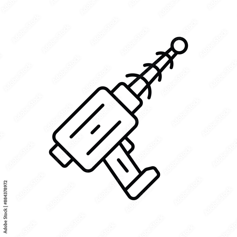 laser line icon with white background vector stock illustration laser line icon with white background vector stock illustration