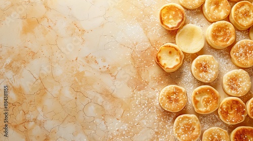 poffertjes background with copy space for text