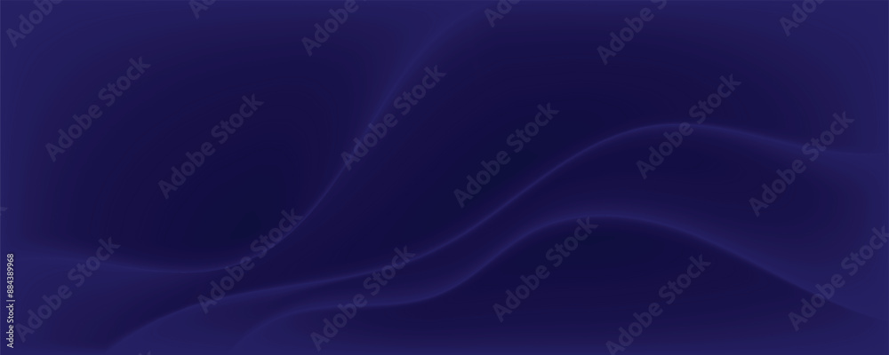 Naklejka premium Blue soft luxury geometric abstract background with waves effect. Minimal modern graphic design element cutout style concept for banner, flyer, card, or brochure cover 