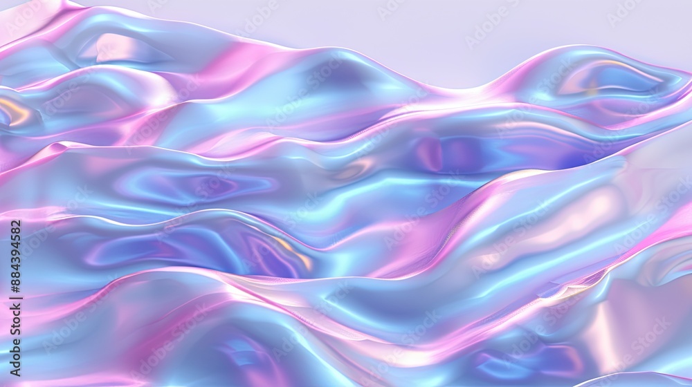 Abstract iridescent background with smooth, wavy patterns in pastel colors. Trendy and futuristic design, perfect for modern digital projects. Abstract iridescent background with smooth, wavy patterns in pastel colors. Trendy and futuristic design, perfect for modern digital projects.