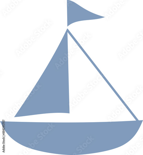 Sailboat Graphic Illustration 