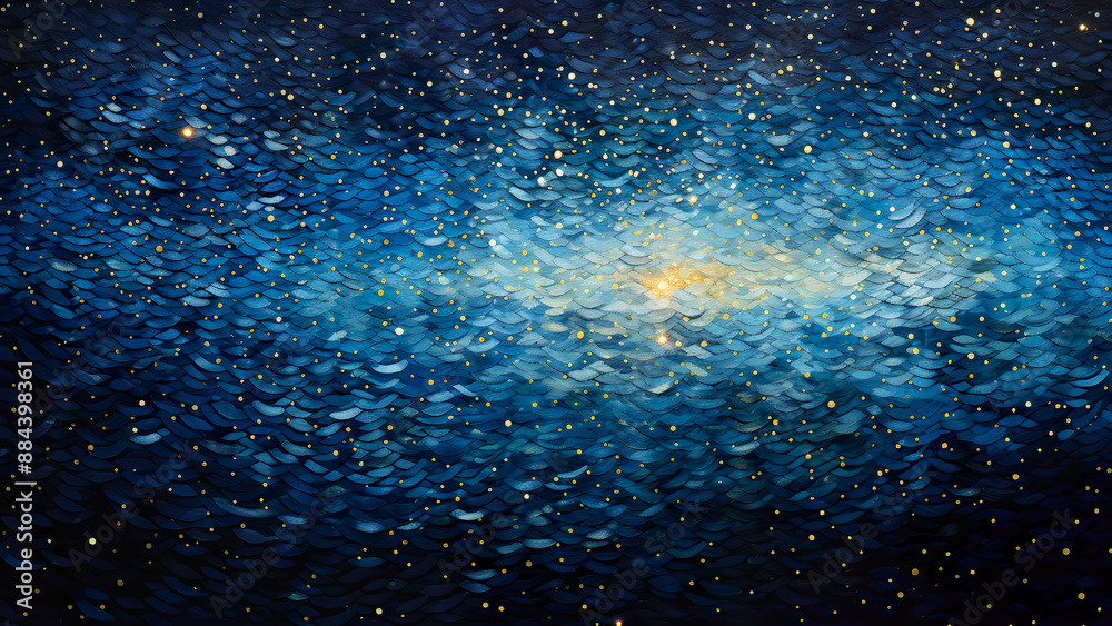 Night Sky - Painting, Background, Wallpaper, Dot Art, Abstract, Impressionism, Colorful Night Sky - Painting, Background, Wallpaper, Dot Art, Abstract, Impressionism, Colorful