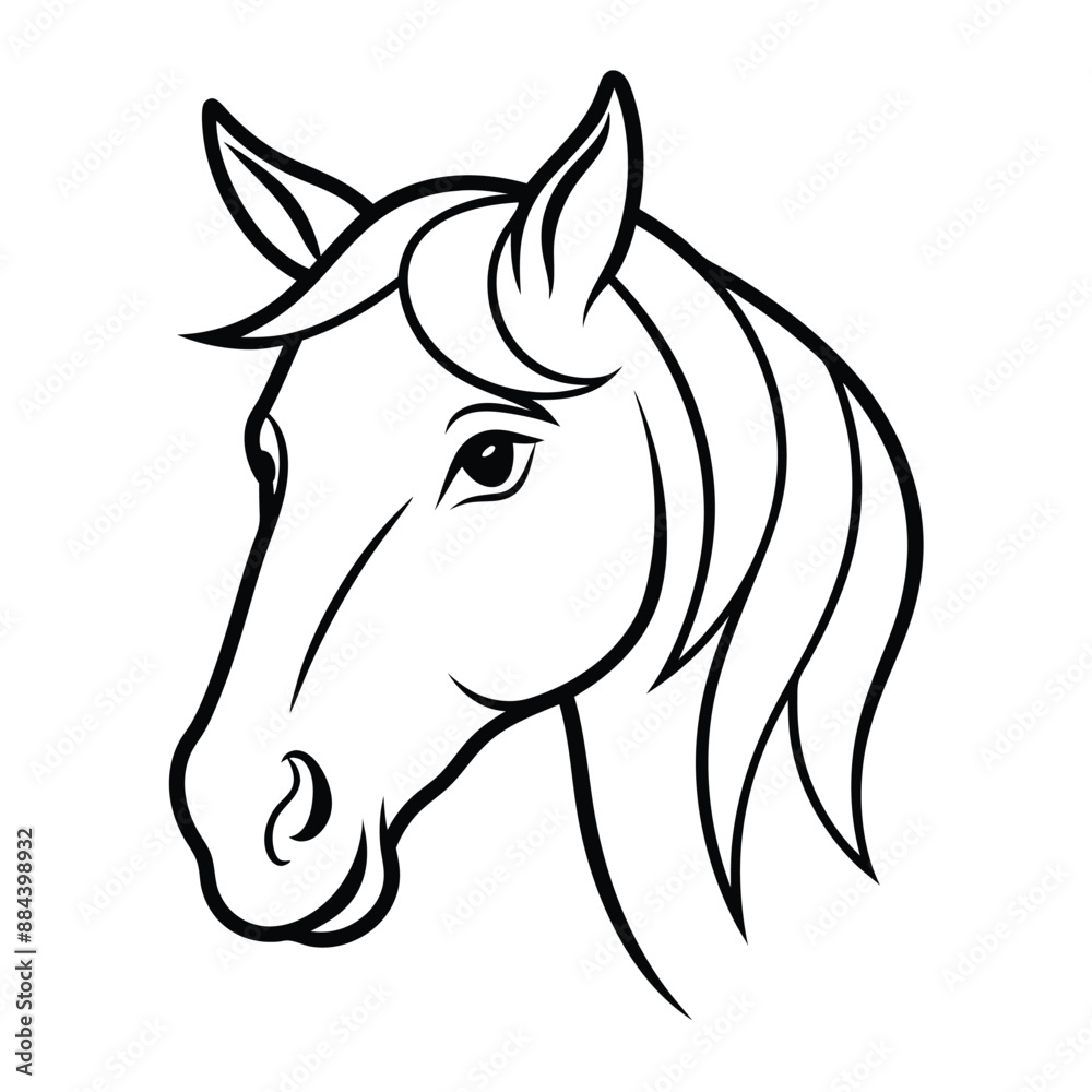 Horse Silhouette Vector Illustration
Horse Silhouette Vector Illustration