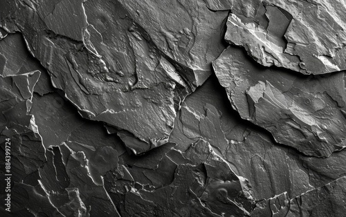 Rough Grey Rock Formation Close Up