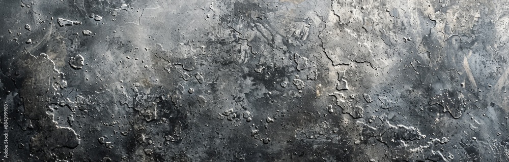 Fototapeta premium Close Up Texture of Gray Concrete Wall With Uneven Surface