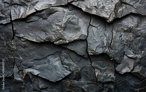 Rough Grey Rock Formation Close Up