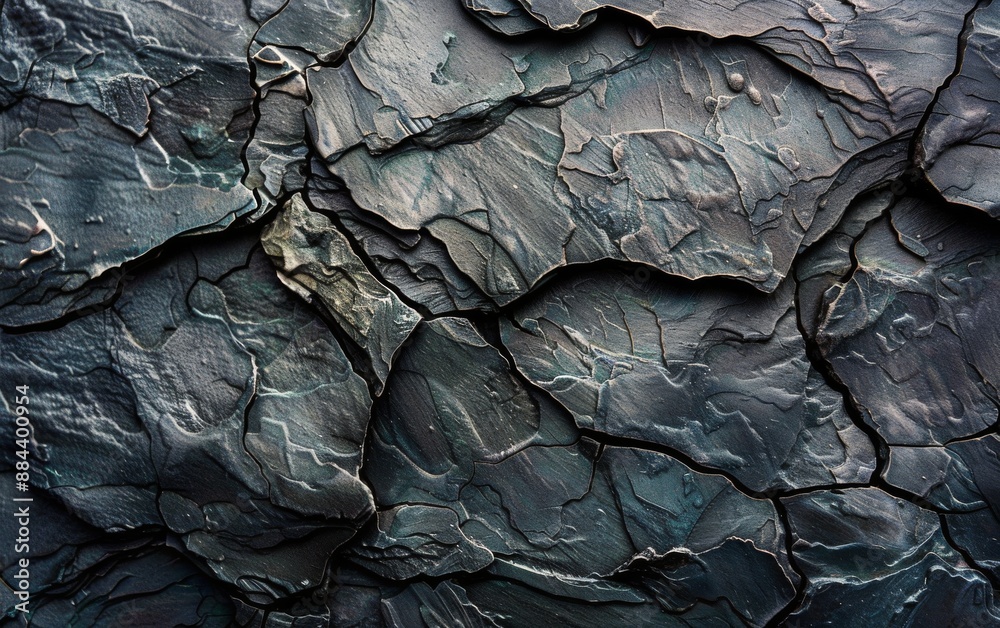 Rough Grey Rock Formation Close Up