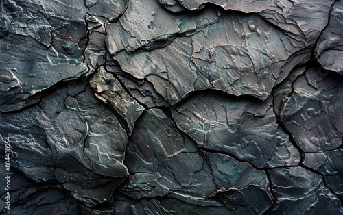 Rough Grey Rock Formation Close Up