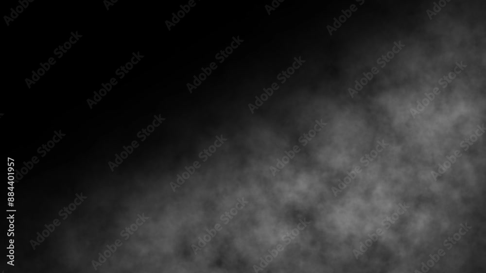 Rising Wall of Endless Smoke Steam Loop. Realistic dry ice smoke clouds fog overlay perfect for compositing. Immersive spooky Halloween smoke cloud VFX element in 4k slow-motion. Fog and smoke