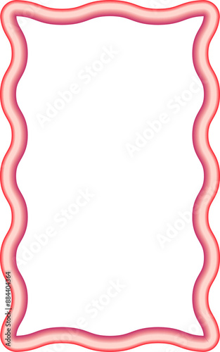 Cuadro en lienzo Wavy border frame