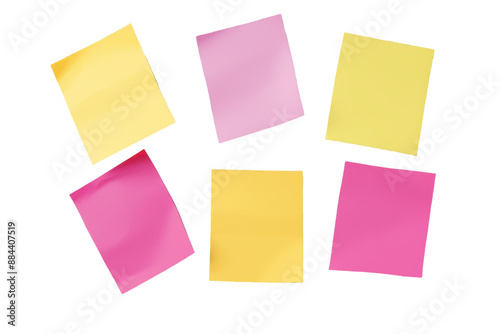 Sticky Notes to Add Custom Message PNG Isolated on Transparent Background