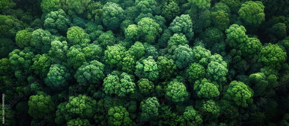 Aerial View of Lush Green Forest Canopy Aerial View of Lush Green Forest Canopy