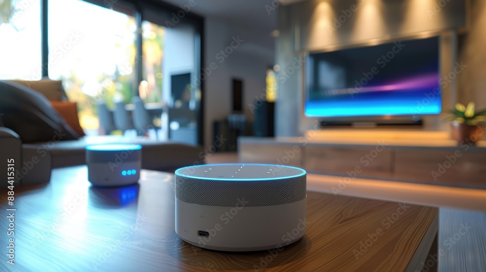 Innovative tech products in a modern home